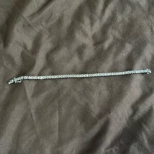 Italian silver bracelet with hematite stones